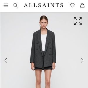 ALLSAINTS Isla Herringbone Blazer